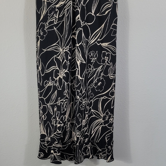 NWT Babydoll 100% Silk Midi Dress Y2K Size 12 Black Whimsigoth Flutter Witchy - Picture 3 of 15